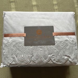 Embroidered California King sheets